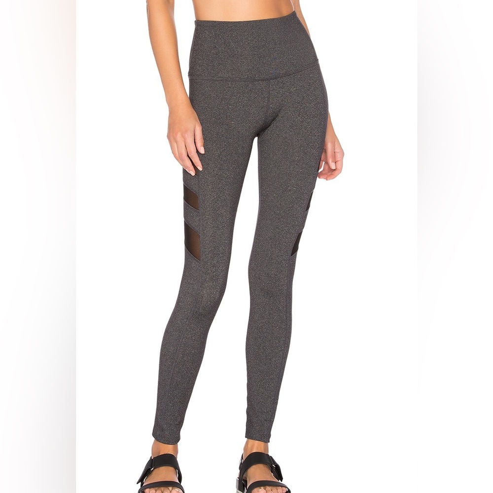 Beyond Yoga Rise Above High-Rise Space Dye Mesh Panel Athletic Work Out Leggings